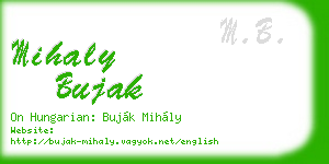 mihaly bujak business card
